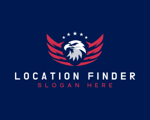 Winged Eagle Patriotic  Logo