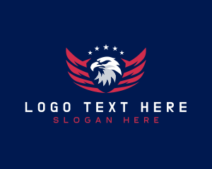 Winged Eagle Patriotic  Logo