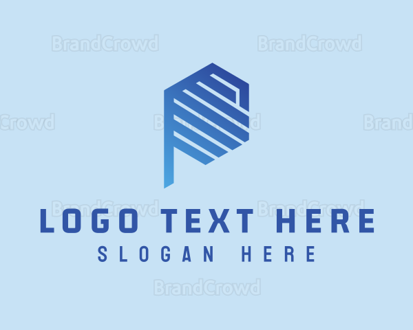 Hexagon Tech Letter P Logo