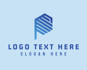 Hexagon - Hexagon Tech Letter P logo design