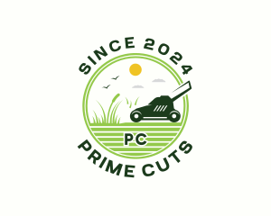 Mowing Garden Backyard logo design