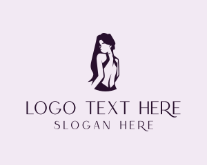 Teenager - Fashion Lady Backless Apparel logo design