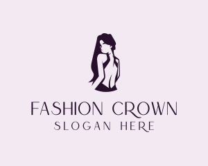 Fashion Lady Backless Apparel logo design