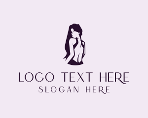 Fashion Lady Backless Apparel logo design