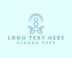 Healing - Yoga Meditation Spa logo design