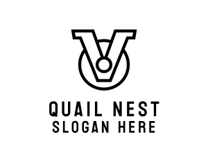 Traditional Medal Outline logo design