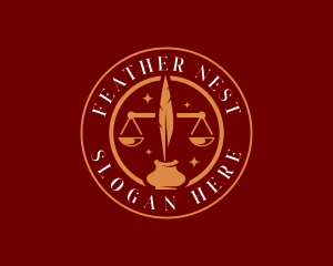 Feather - Feather Pen Scale logo design