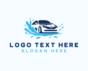Auto Wash - Car Washing Detailing logo design
