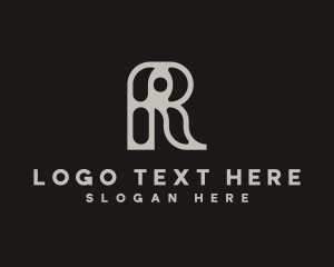 Media - Modern Media Agency Letter R logo design