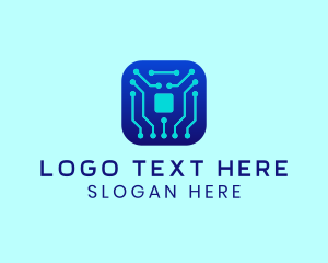 Technology - Square Circuit Technology logo design