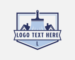 Brush - Paintbrush Handyman Renovation logo design