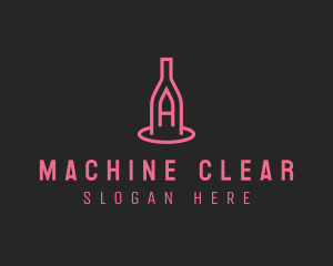 Liquor Store - Winery Bottle Letter A logo design