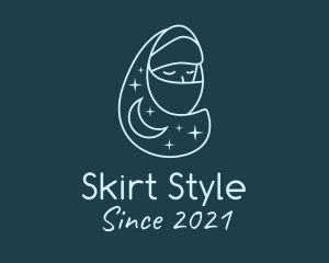 Arabian Girl Scarf logo design