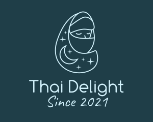 Thailand - Arabian Girl Scarf logo design