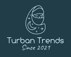 Turban - Arabian Girl Scarf logo design
