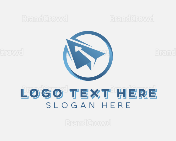 Logistics Plane Travel Logo