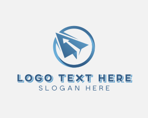Tourist - Logistics Plane Travel logo design
