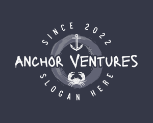 Anchor - Nautical Anchor Crab logo design