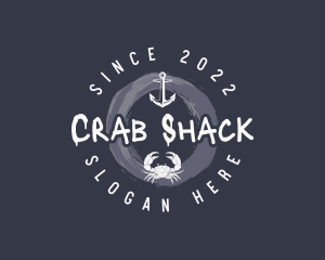 Nautical Anchor Crab  logo design