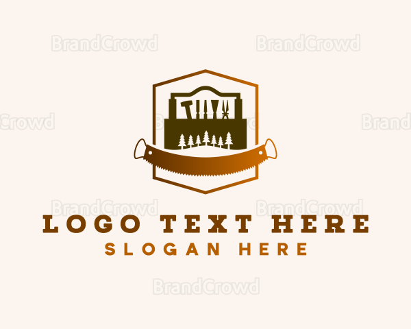 Woodworking Carpentry Tools Logo