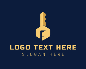 Door - House Door Key logo design