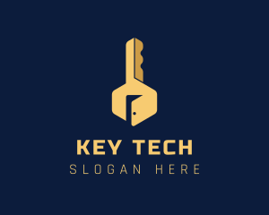 House Door Key logo design