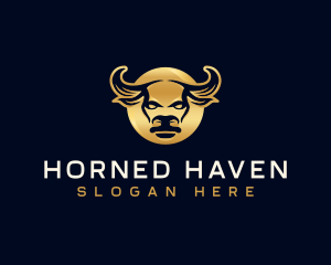 Premium Bull Horn logo design