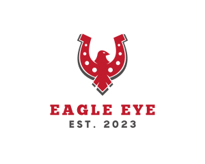 Flying Eagle Horseshoe logo design