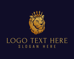 Royalty - Royal Lion Crown logo design