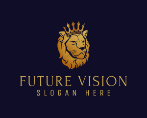 Finance King Lion logo design