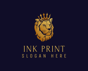 Finance King Lion logo design