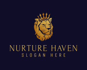 Finance King Lion logo design