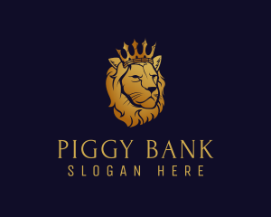 Finance King Lion logo design