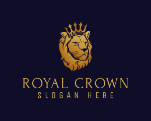 Royal Lion Crown logo design