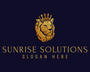 Finance King Lion logo design