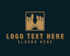 Laser - Industrial Building Laser Engraving logo design