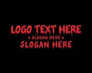 Horror Brand Wordmark Logo