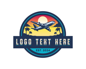 Island Summer Vacation logo design