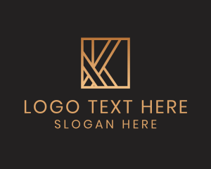 Elegant Luxurious Letter K logo design