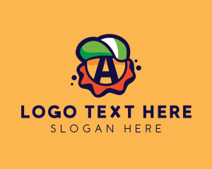 Teenager - Letter A Cap logo design