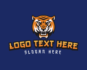 Tiger Head - Wild Beast Tiger logo design