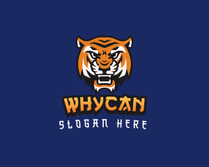 Streamer - Wild Beast Tiger logo design