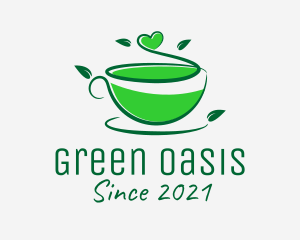 Natural Green Tea  logo design