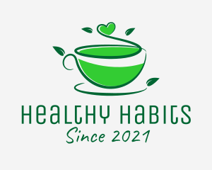 Natural Green Tea  logo design