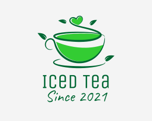 Natural Green Tea  logo design