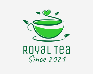 Natural Green Tea  logo design