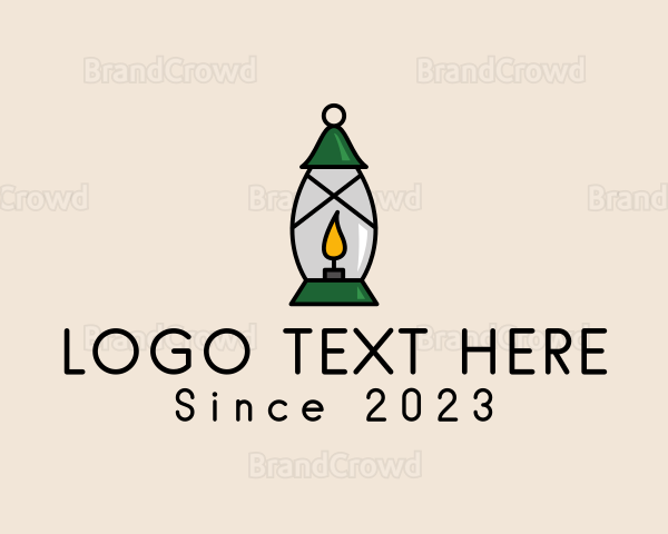 Candle Lamp Lighting Logo