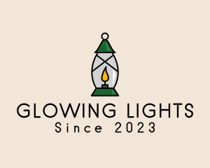 Candle Lamp Lighting logo design