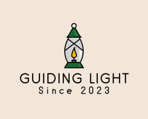 Candle Lamp Lighting logo design