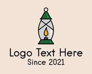 Lamp - Candle Lamp Lighting logo design